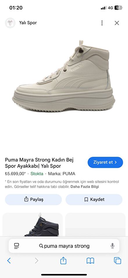 Puma spor bot ayakkabı