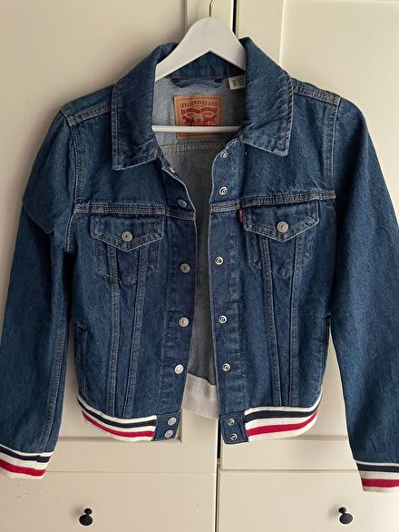 Orjinal Levi's Kot Ceket Mavi