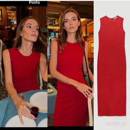 Zara kalem midi elbise