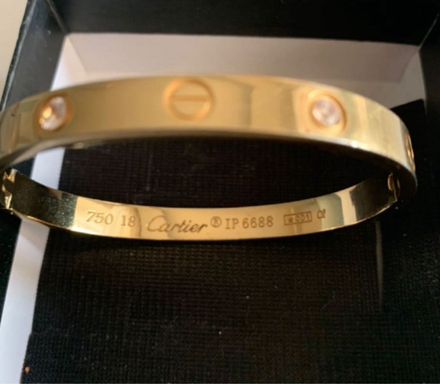 Cartier damgalı Çelik bileklik
