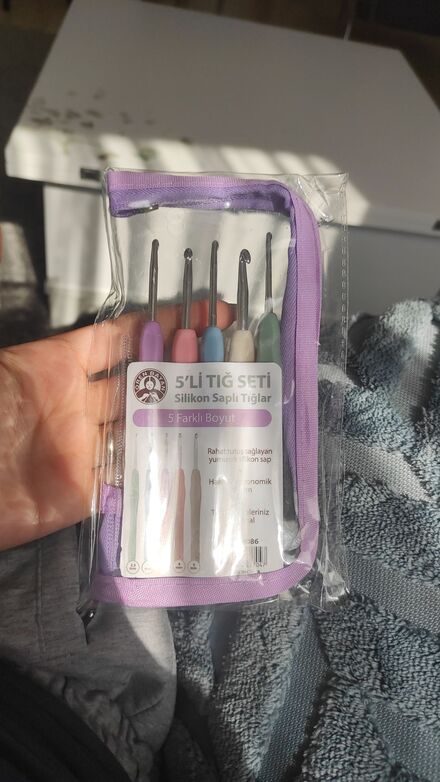 5'li Silikon Saplı Tığ Seti
