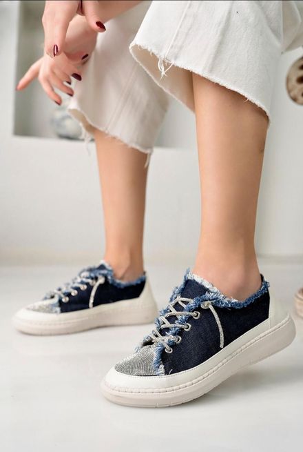 Kot Detaylı Sneakers