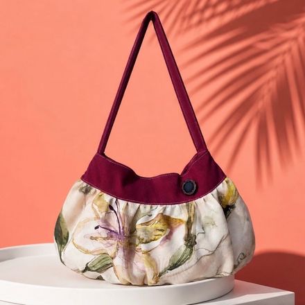Double-sided button bag