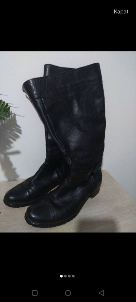 Siyah Deri Çizme
