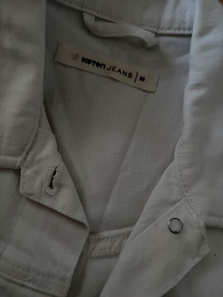 Koton Jeans Beyaz Kot Ceket