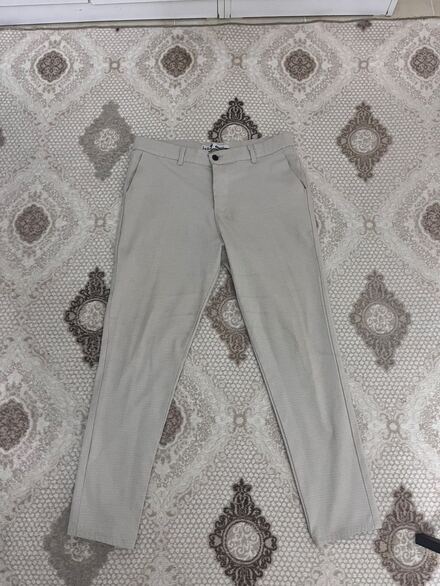 Bej Desenli Erkek Klasik Pantolon