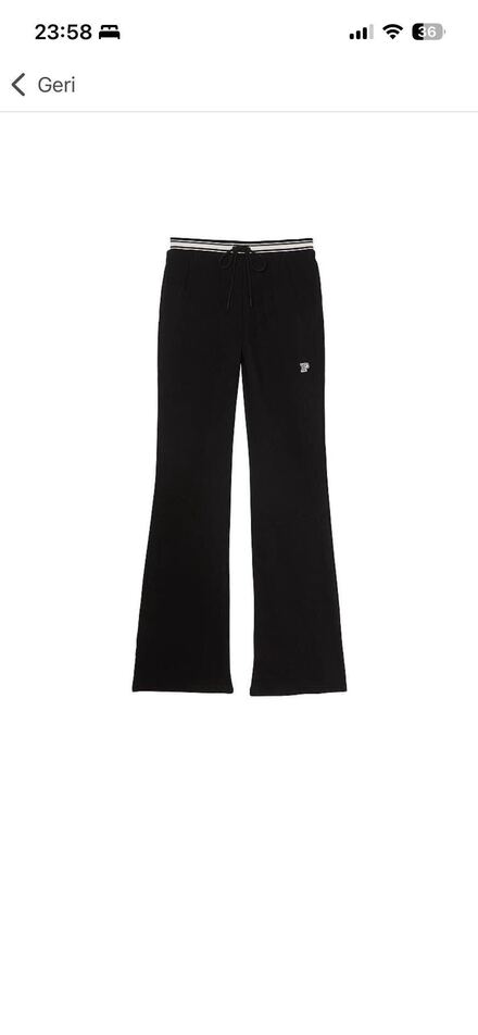 victorias secret y2k geniş paça pantolon