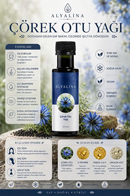 Alyalina Çörek Otu Yağı 100 ml