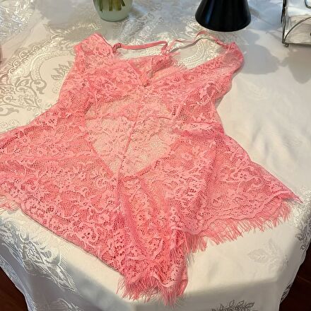 Victoria's Secret Gecelik Pembe Dantelli