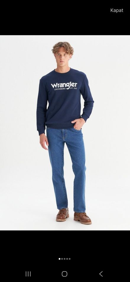 Wrangler Lacivert Texas Denim Jean