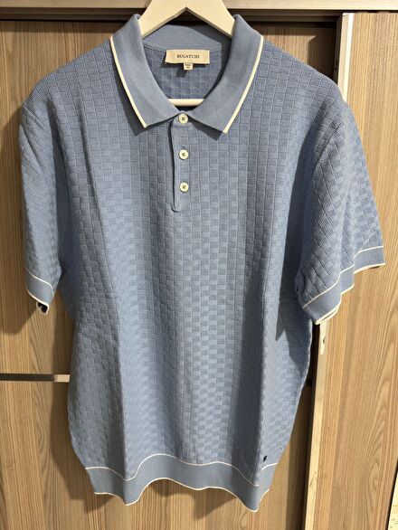 Bugatchi Polo Yaka T-Shirt Mavi