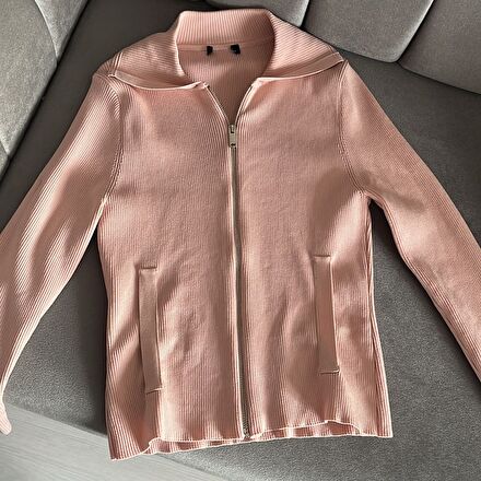 Toz Pembe Bluz Hırka