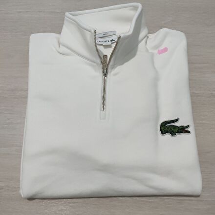 Lacoste fermuarlı defolu sweatshirt
