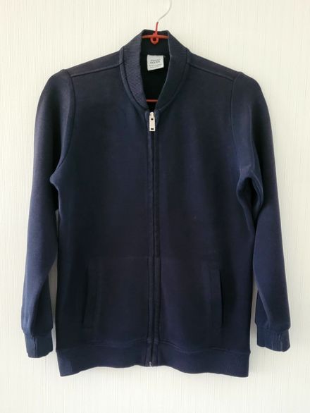 Lacivert Fermuarlı Sweatshirt