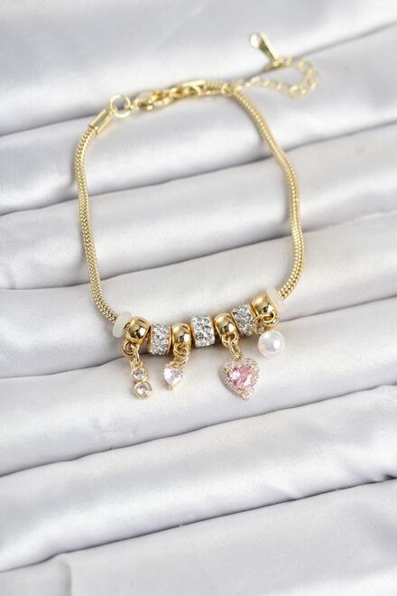 Kalp charm bileklik