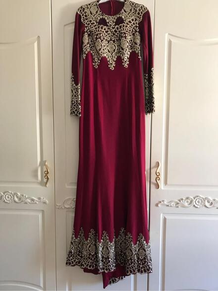 Bordo M / 38 Gece Elbisesi