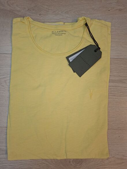 AllSaints Sarı Regular Fit Tişört