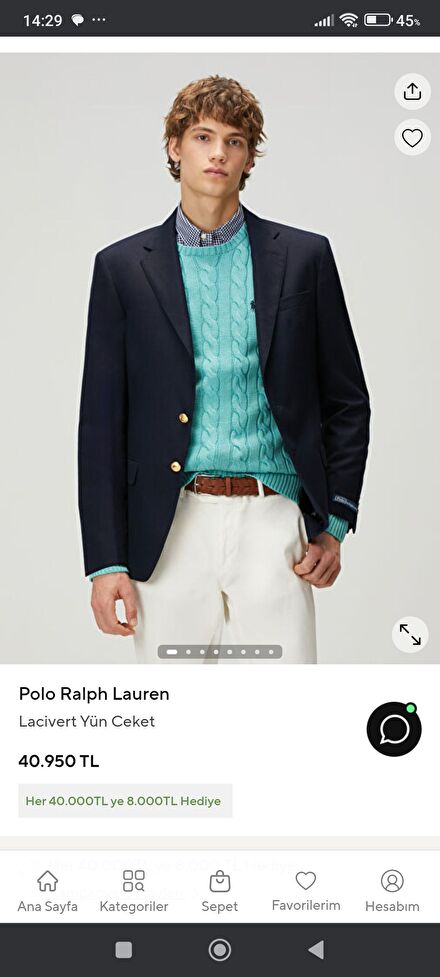 Polo Ralph Lauren blazer ceket