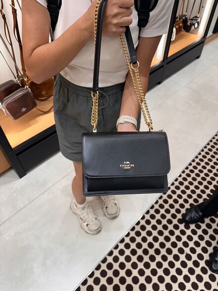 Coach klare crossbody çanta