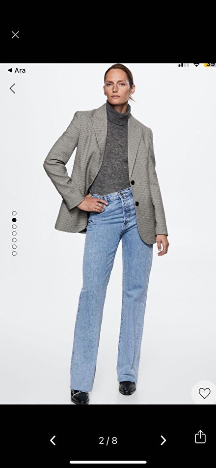 Mango kazayağı blazer