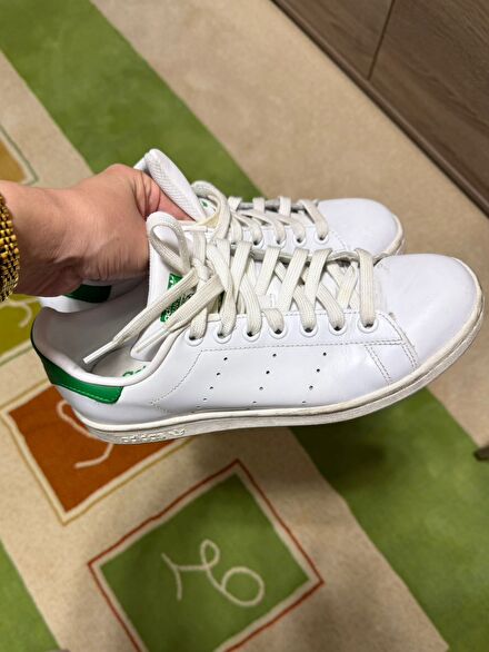Adidas Stan Smith Beyaz Yeşil Kadın Erke