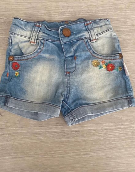 Civil baby Bebek nakışlı kot şort