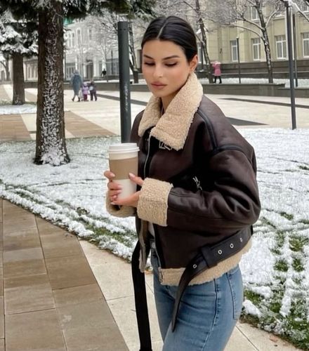 🤎 M Beden Deri Ceket 🤎