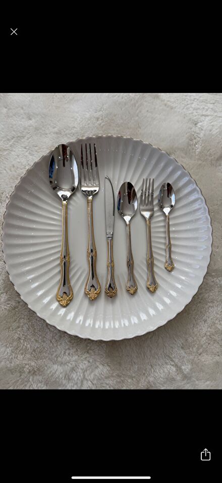 Sıfır 12 kişilik çatal kaşık bıçak 🍴✔️