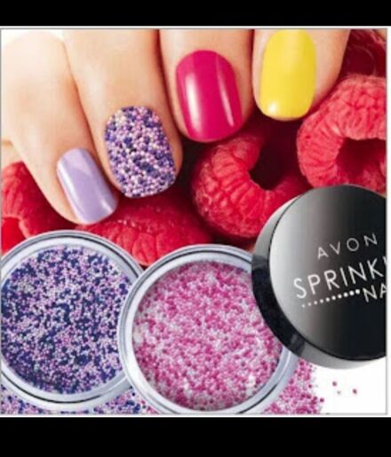 Avon Sprinkle Nails Pembe Tırnak Dekoru