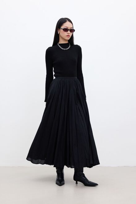 Siyah Maxi Etek