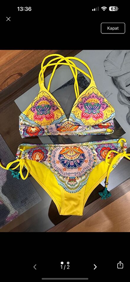 Penti Desenli Bikini Takımı