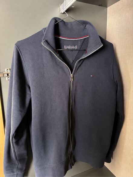 Tommy Hilfiger Lacivert Fermuarlı Hırka