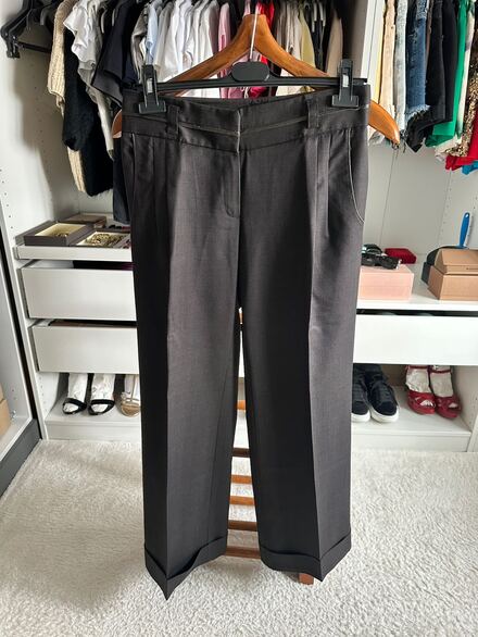 Mango Koyu Kahverengi Klasik Pantolon