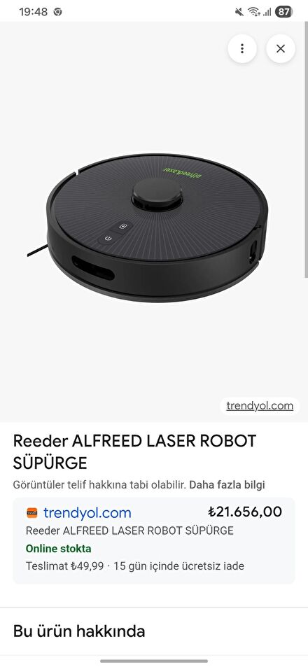 Reeder Robot Süpürge