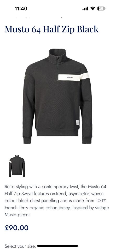 Musto orjinal XS