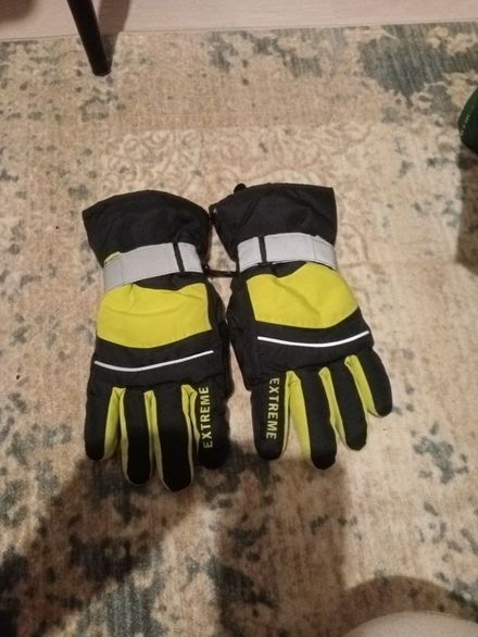 Siyah Sarı Kayak Eldiveni