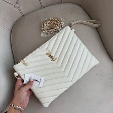 Yves Saint Laurent Beyaz Çanta