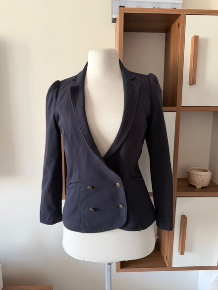 Zara Lacivert Blazer Ceket
