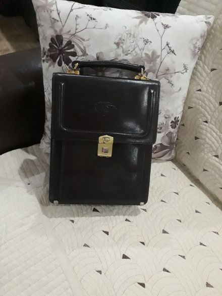 Klasik Siyah Deri Erkek Çantası