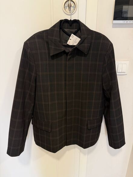 ZARA Kadın Ekose Desenli Blazer Ceket