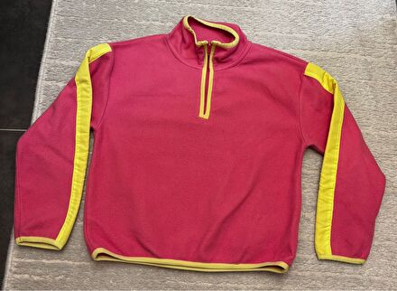 Pembe Sarı Polar Sweatshirt