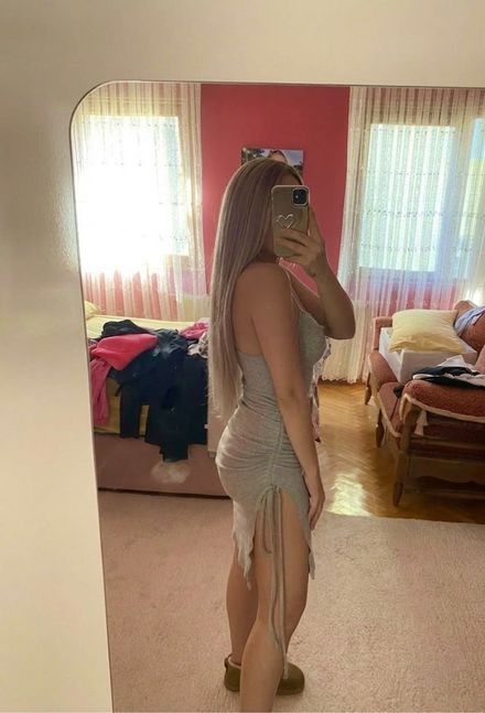 Gri Askılı Mini Elbise