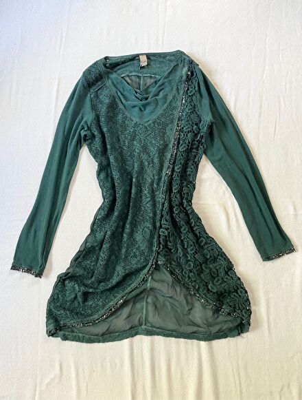 Fairycore Dantelli Asimetrik Tunik