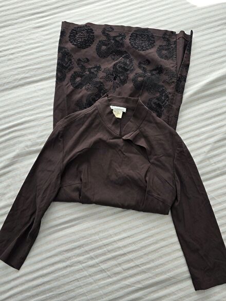 Cheongsam kadife baskılı vintage elbise
