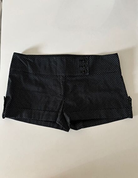 Vintage polka dot düşük bel şort