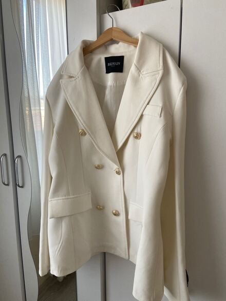 Balmain beyaz Blazer Ceket