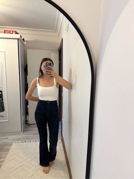 Penti Yüksek Bel İspanyol Paça Jean