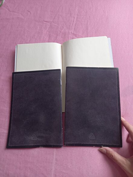 3 adet 20 şer yaprak çizgisiz defter set