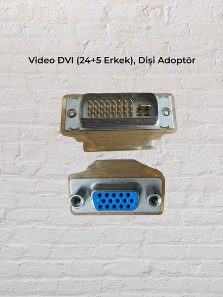 DVI Erkek - VGA Dişi Adaptör