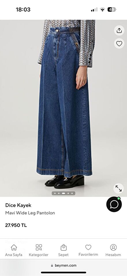Dice kayek jean pantolon